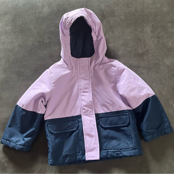 Swiss Tech Lavender and Navy Jacket Baby & Toddler Girls Lightweight Size 2T - Picture 1 of 6